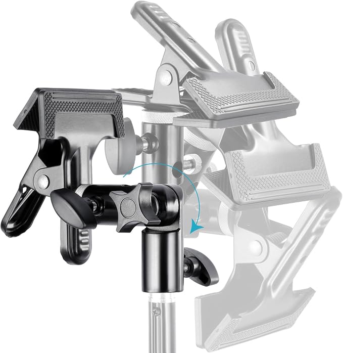 Neewer 2 PCS Photo Studio Heavy Duty Metal Clamp Holder - Image 4