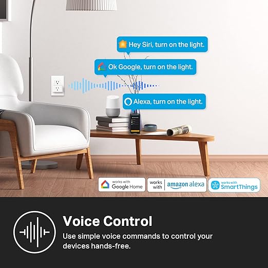 Kasa Matter Smart Plug w/ Energy Monitoring, Compact Design, 15A/1800W Max - Image 6