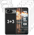 Pixel 8 Screen Protector + Camera Lens Protector, 9H Tempered Glass, by LXXMSXH