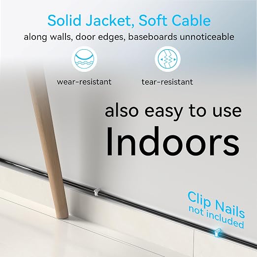 Cat6a Ethernet Cable Slim 35ft Outdoor&Indoor, 28AWG Pure Copper Cat6 Internet - Image 3