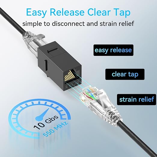 Sokqovt Cat6a Patch Cables Slim 1ft, Flexible Cat 6 Ethernet Cable 10G 550MHZ - Image 6