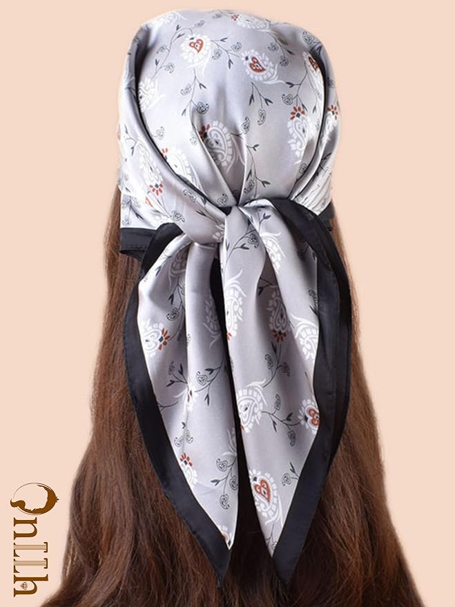 Silky Scarf for Women Lightweight Satin Bandanas Neck Hair Wrap For Sleeping - Image 5