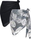 CHICGAL 2 Pieces Women Beach Sarong Bathing Suit Wrap Skirt Sheer Bikini by CHICGAL