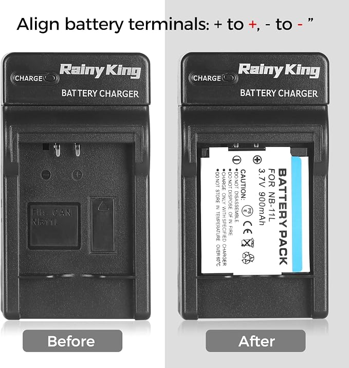 NB-11L NB-11LH Battery Charger for Canon PowerShot ELPH 110 HS, 130 HS - Image 6