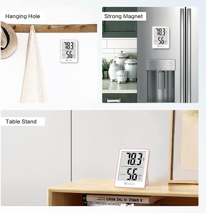 DOQAUS Indoor Thermometer for Home, Room Thermometer Humidity Meter - Image 5