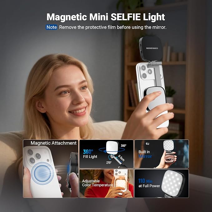 NEEWER Basics Magnetic Selfie Light Compatible - Image 3