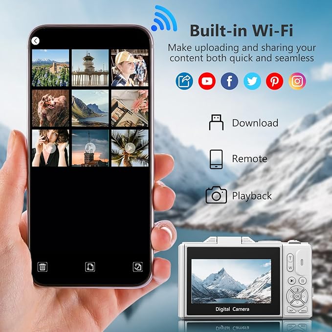 4K Digital Camera for Photography, 64MP Vlogging Camera for YouTube - Image 3