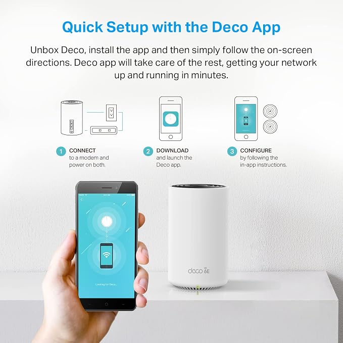 TP-Link Deco XE75 Pro AXE5400 Tri-Band WiFi 6E Mesh System - Image 8
