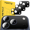 YWXTW [0 Bubbles for iPhone 17 Pro Max Camera Protector, Full Coverage Tempered by YWXTW