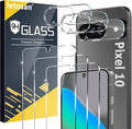 letosan 3 Pack for Google Pixel 10 Screen Protector Tempered Glass + 3 Pack by letosan