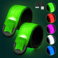 Fitense Rechargeable LED Armband 2-Pack, High Visibility Running Gear by Fitense