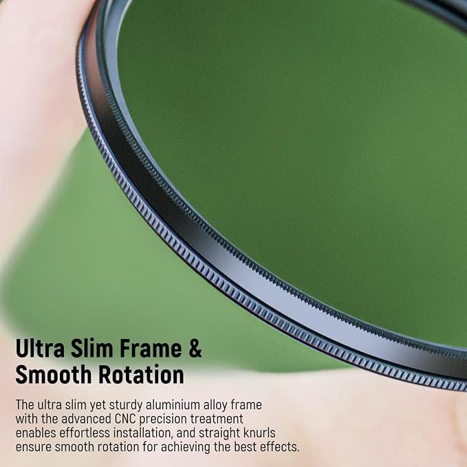 NEEWER 55mm Polarizer Filter, 24 Layer Multi Resistant Nano Coated MC CPL - Image 7