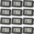 Vaikby 12-Pack Mini Digital Thermometer Hygrometer, Indoor Humidity Monitor by Vaikby