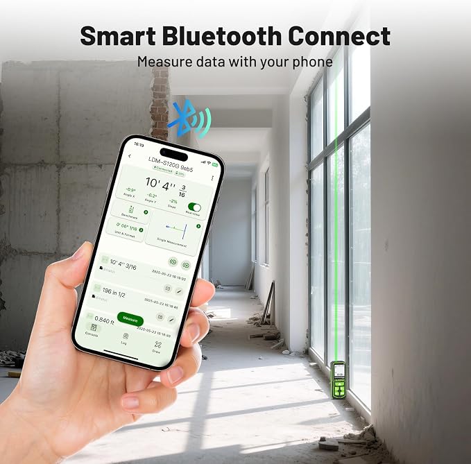 395FT Bluetooth Green Laser Measuring Tool - Image 7