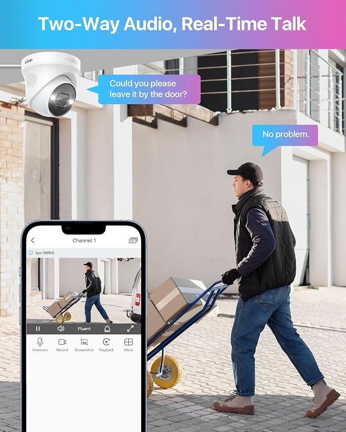 ZOSI 16CH 4K PoE Security Camera System, Person Vehicle Detection, 2 Way Audio - Image 5