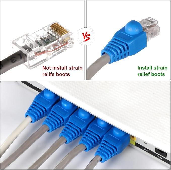 RJ45 Crimp Tool Kit Pass Thru Cat5 Cat5e Cat6 RJ45 Crimping Tool - Image 5