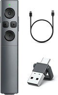 2 in 1 USB Type C Presentation Clicker, Rechargeable Presentation Clicker by NinjaABXY