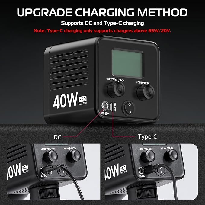 ULANZI 40W Pro Portable LED Video Light - Image 4