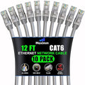 Maximm Cat 6 Ethernet Cable 12 ft by MaximmCable