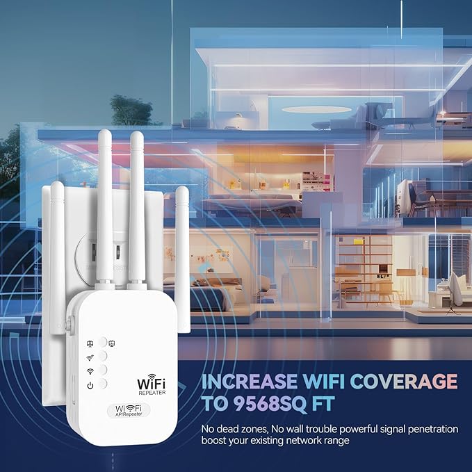 WiFi Extender, WiFi Repeater, Internet Booster, Long Range WiFi Extenders - Image 2