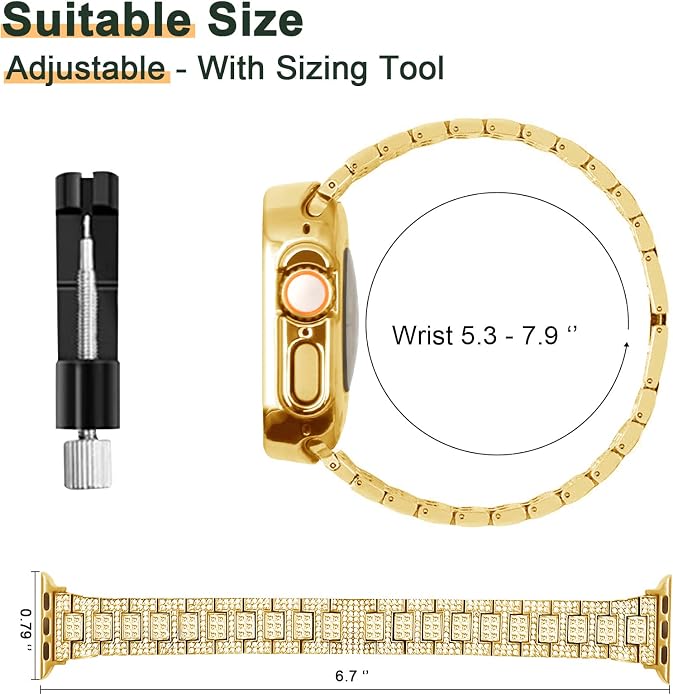Mosonio Compatible with Apple Watch Band 38mm 40mm 41mm 42mm 44mm 45mm 46mm - Image 5