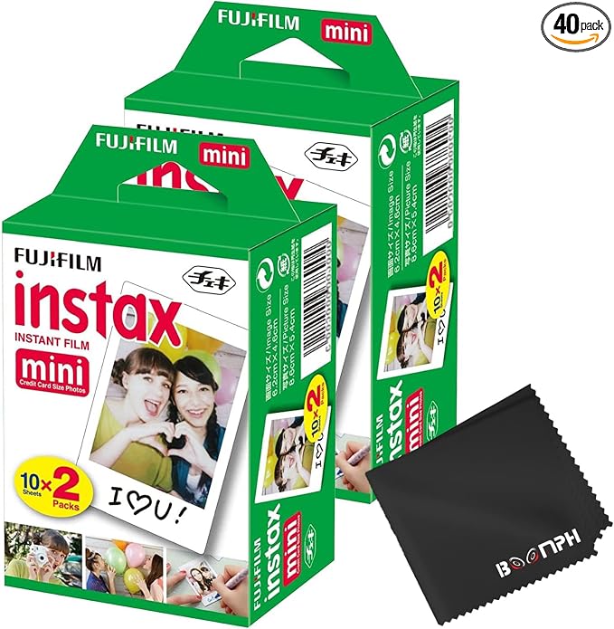 Fujifilm Instax Mini Instant Camera Film: 40 Shoots Total, by FUJIFILM