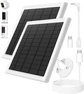 8W Solar Panel for Ring Camera, Spotlight Cam Battery, Includes Barrel Plug to by PUUQII