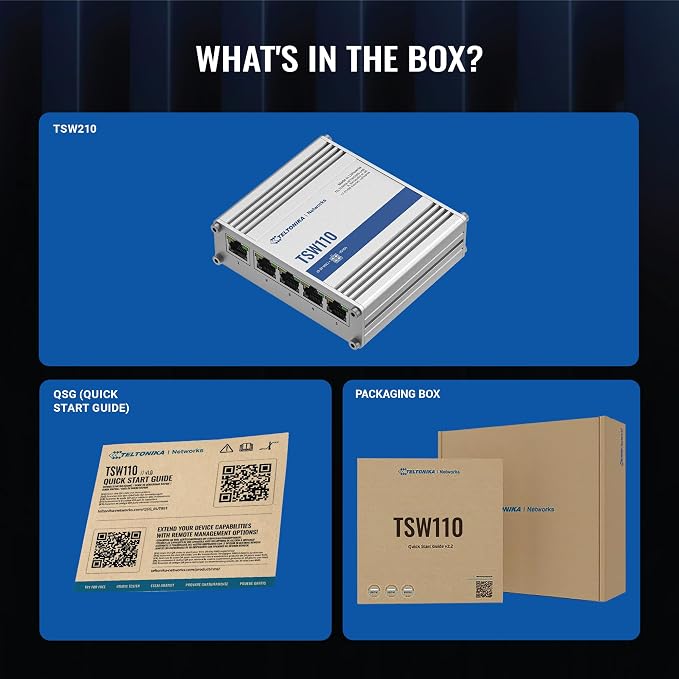 Teltonika TSW100 Industrial PoE+ Unmanaged Ethernet Switch - Image 6