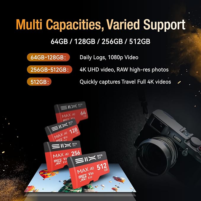 SIX M200 512GB Micro SD Card Read Up to 190MB/s - Image 7