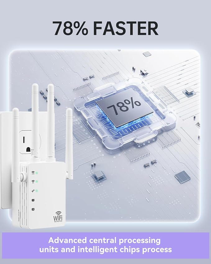 WiFi Extender, Dual Band WiFi Booster - Image 7