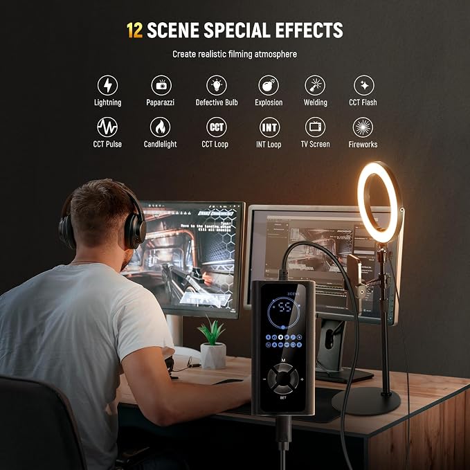 NEEWER 8" 18W High Power Desk Ring Light - Image 4