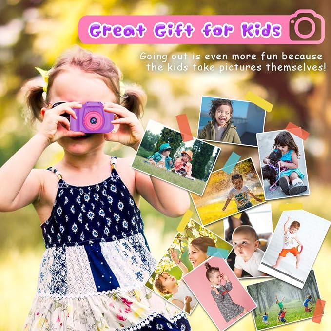 Seckton Upgrade Kids Selfie Camera, Christmas Birthday Gifts - Image 4