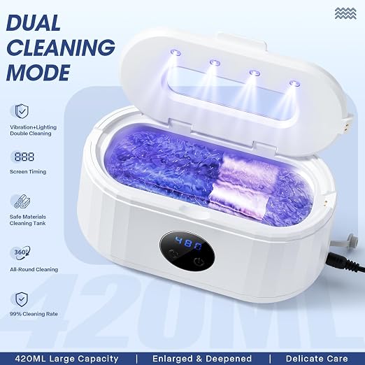 Ultrasonic Jewelry Cleaner, 49Khz Ultrasonic Cleaner Machine - Image 3