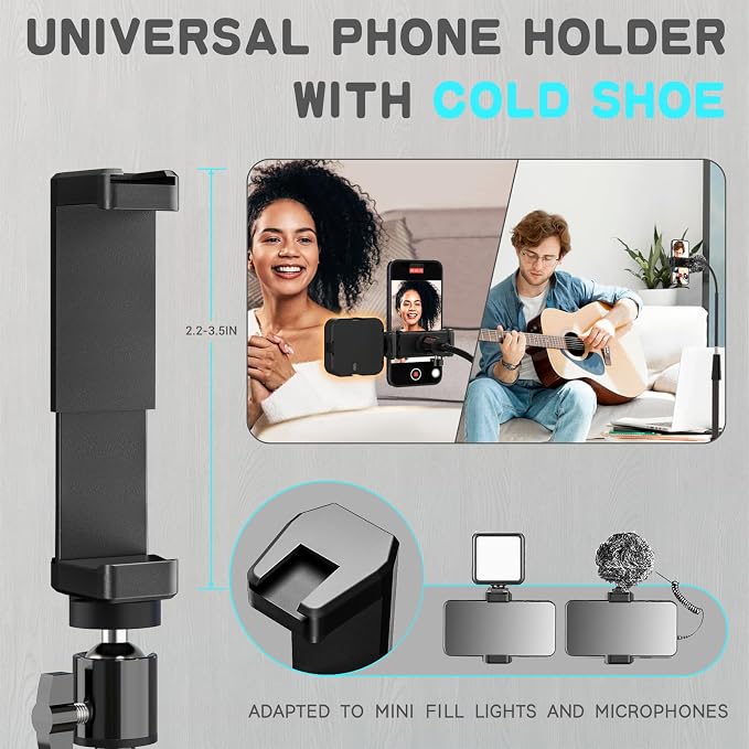UBeesize 92’’ Cell Phone Tripod Stand - Image 4