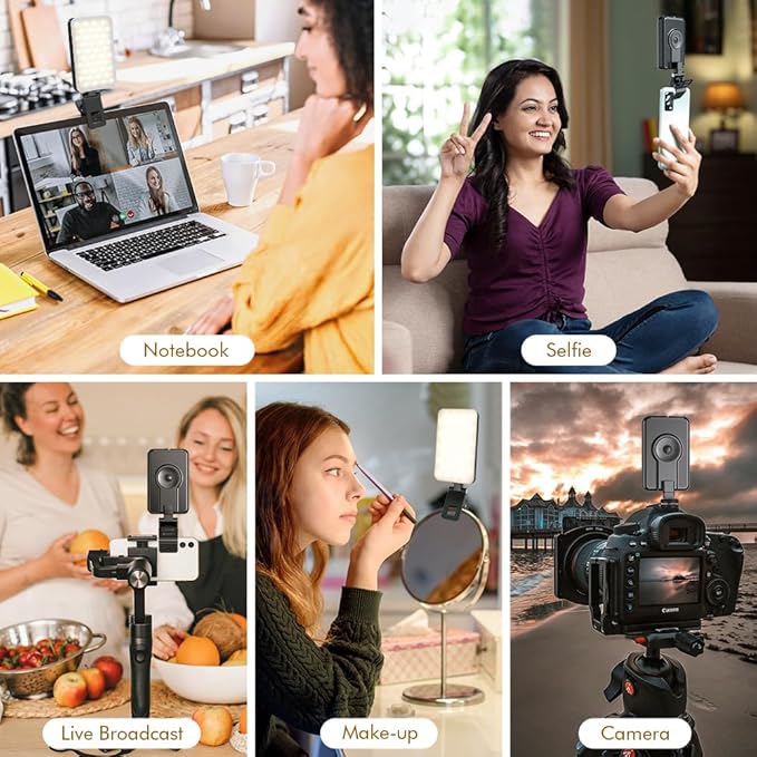 Selfie Light for iPhone, Portable Phone Clip on Light, Rechargeable LED Ring - Image 5