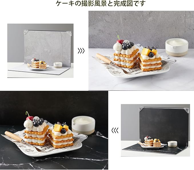 BYSTONE Small Size Photography Backdrops Kit:8Pcs 16 Patterns Small Product - Image 3
