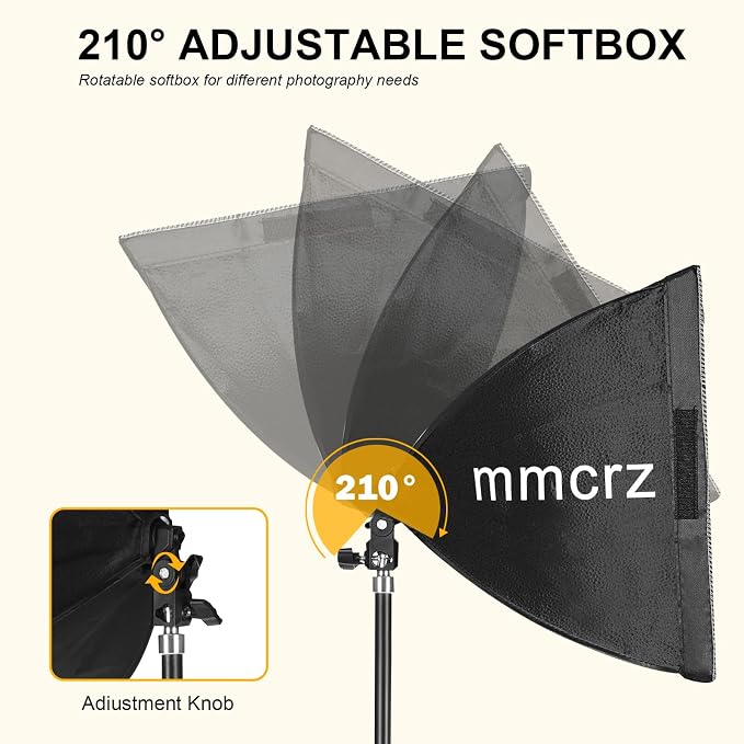 Professional Softbox Lighting Kit, Continuous Lighting - Image 3
