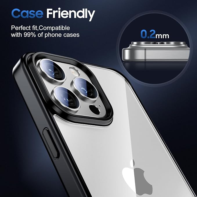UniqueMe for 3 Pack iPhone 15 Pro/iPhone 15 Pro Max Camera Lens Protector - Image 6
