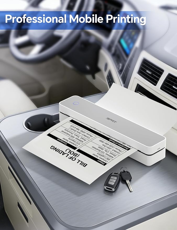 iDPRT MT610 Portable Thermal Printer, 203DPI Mobile-Travel-Printers, - Image 4