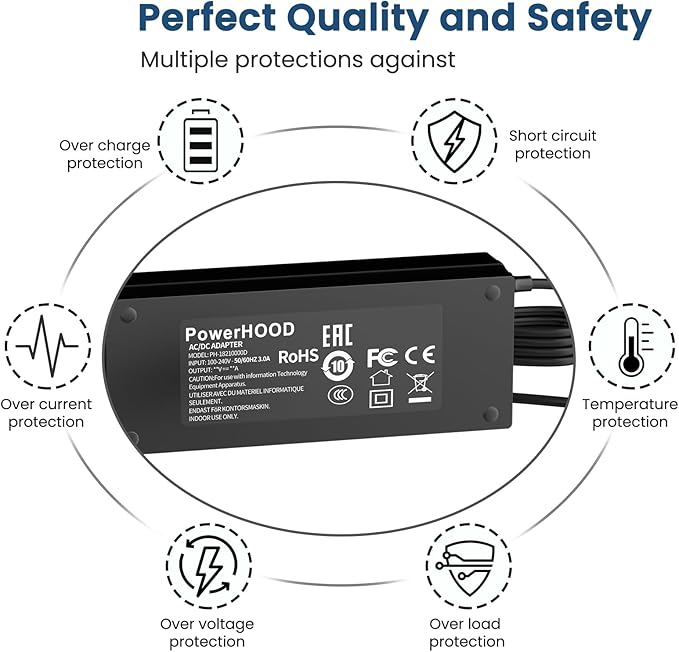 12V AC/DC Adapter Compatible - Image 3