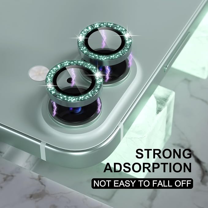 Choiche Compatible for iPhone 16 /iPhone 16 Plus Camera Lens Protector Bling - Image 6