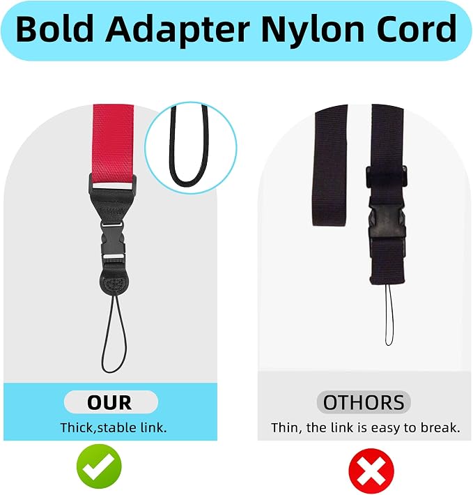 Adjustable Shoulder Strap:Comfortable iPad Strap Nylon Neck Lanyard - Image 3