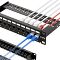 iwillink 10Gbps Patch Panel 12 Port, 10-Inch Through Coupler RJ45 Cat6 Patch by IWILLINK