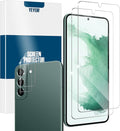 Screen Protector for Samsung Galaxy S22, Tempered Glass for Galaxy S22 & Camera by YEYEBF