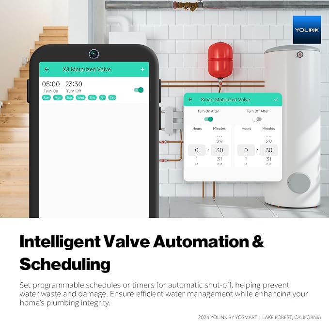 NSF Certified YoLink X3 Smart 1/2" Motorized Stainless Steel Ball Valve - Image 7