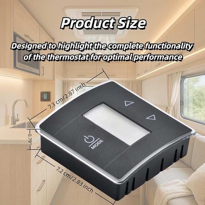 RV Thermostat Compatible with Dometic 3316250.712, 3-Wire Single Zone Control - Image 4