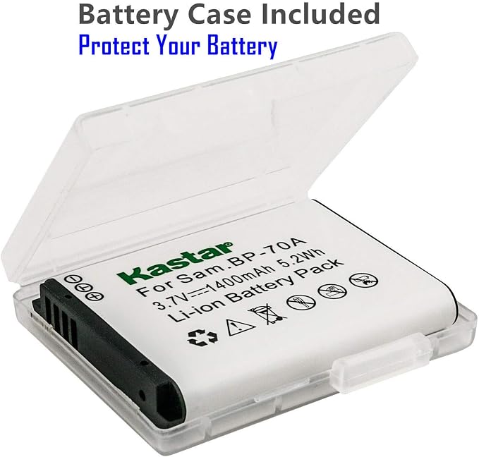 Kastar 3-Pack BP-70A Battery and AC Wall Charger Replacement - Image 2