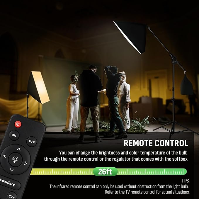 NiceVeedi 85W Photography Lighting, Remote Control, Studio Lights - Image 5
