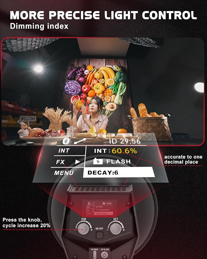 IFOOTAGE 70W LED Video Light, Continous Lighting, SL 60DN 5600k Continuous - Image 6