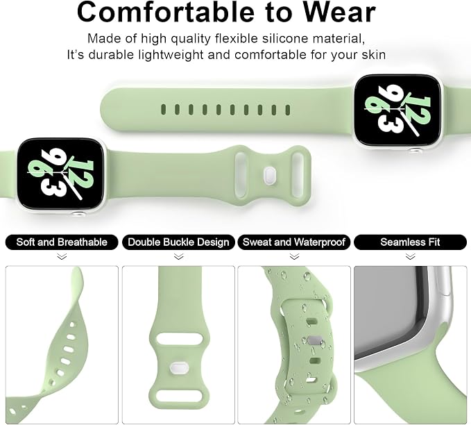 Sport Band Compatible with Apple Watch 38mm 40mm 41mm 42mm 44mm 45mm 46mm 49mm - Image 3